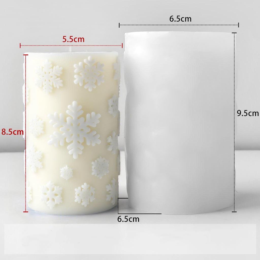 Świąteczna forma silikonowa Świąteczna forma silikonowa na świece w kształcie walca Klasa spożywcza Do projektów DIY Prezent Dekoracja świąteczna