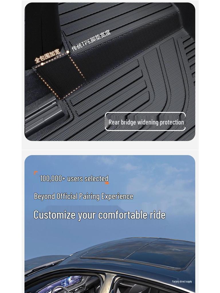 Peihui Full Coverage TPE Car Floor Mats for Buick Envision, Regal, LaCrosse, Excelle GT/e5, Verano, Velite 6