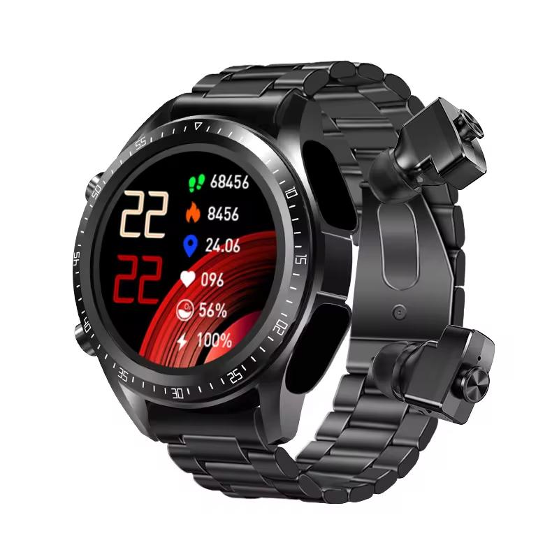 2025 New Headset Smart Watch With Earbuds TWS Bluetooth Call Music Control Blood Pressure Detect Smartwatch For Men Android IOS