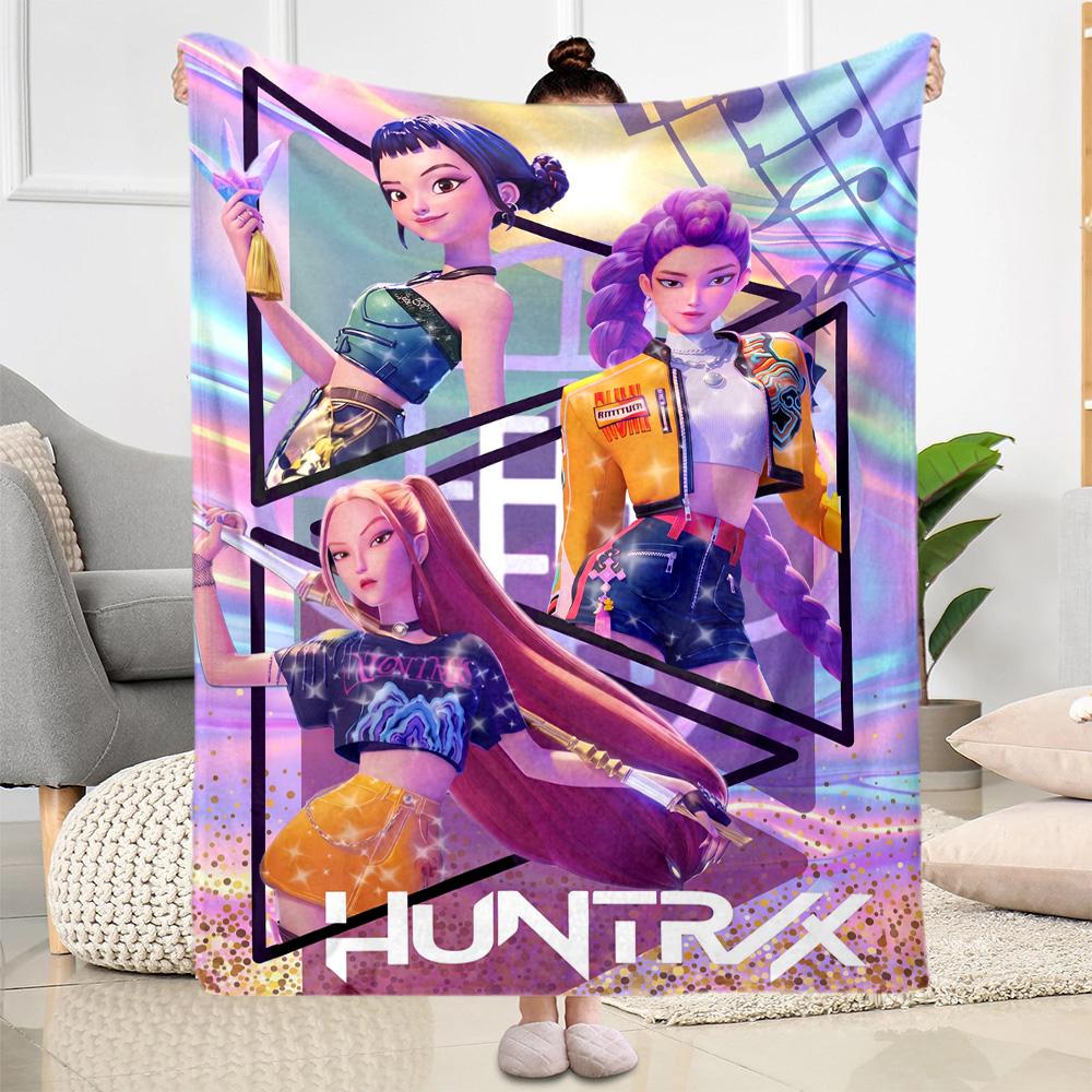 Huntrax: Urban Style Fusion Blanket Soft Warm Cozy Great for Office Chair Office Picnics Four Seasons Multipurpose Stylish Decor