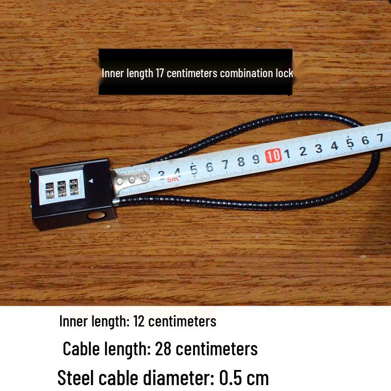 Steel Cable Combination Padlock: Anti-Theft Lock for Cabinets & Files