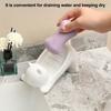 3/4Pcs Soap Dish with Drain High Strength Multipurpose Easy Cleaning Soap Holder Cute Cat Soap Dish for Shower Bathroom