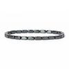 Trendy Black Gallstone & Hematite Beaded Bracelet Anklet for Women