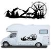 Waldberglandschaft Autoaufkleber Wasserdichte Vinyl-Aufkleber für Wohnmobil Wohnwagen Wohnmobil Seitentür Karosserie Dekoration Auto Zubehör