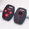 Silicone Car Key Cover Fit for Honda Civic Accord CR-V Fit Jazz HR-V Vezel City Civic Accord CR-V Fit Jazz HR-V Vezel City Hybrid 4 Button