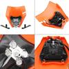 Motorcycle Headlight LED Enduro for KTM EXC XC SX MX XC 125 250 300 450 Universal Supermoto Dirt Bike Motocross Headlights Plate