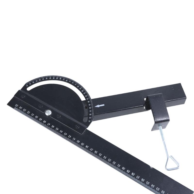 Woodworking Ruler,Precisions Pocket Ruler Metal Slide Rule Woodworking Tool T Square Protractor Angles Finders