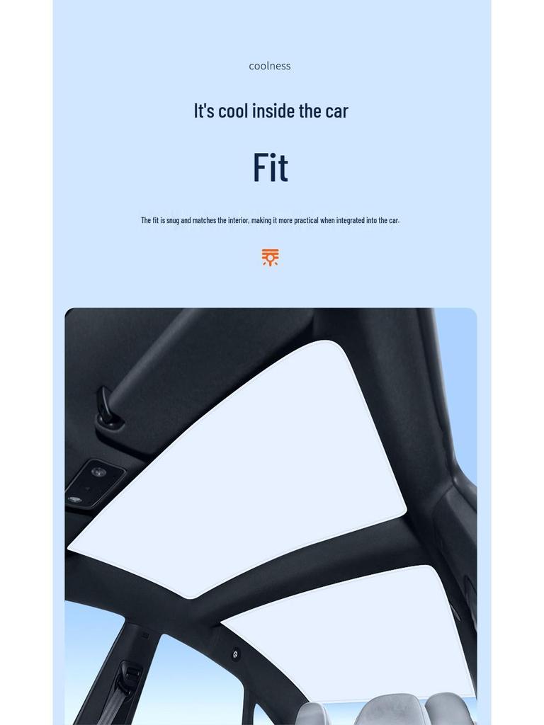Luxeed S7 2023 Sunroof Sunshade: Ice Crystal Heat Insulation & Privacy Shield