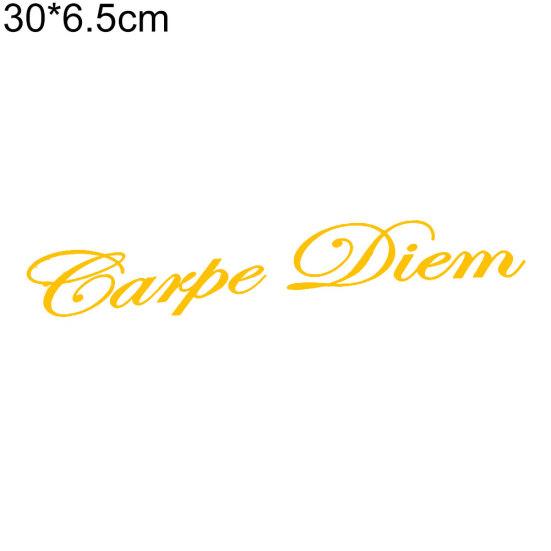 Carpe Diem letras vehículo diseño frontal coche pegatina parabrisas calcomanías decoración
