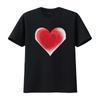 Red Heart Summer T Shirt for Women  with Cool Prints National Parents Day S Vintage Washed Fashion Streetwear Breathable