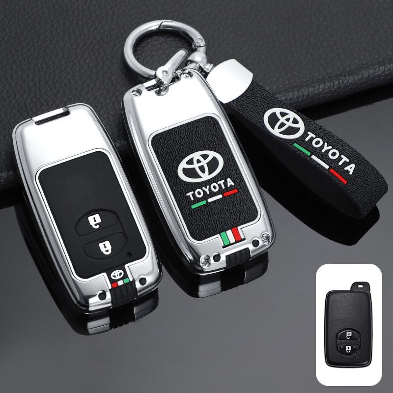 For Toyota 2026 Hot Hub Caps Zinc Alloy Car Smart Remote Key Cover Case Protector Shell For Toyota Camry Highlander Crown Prado