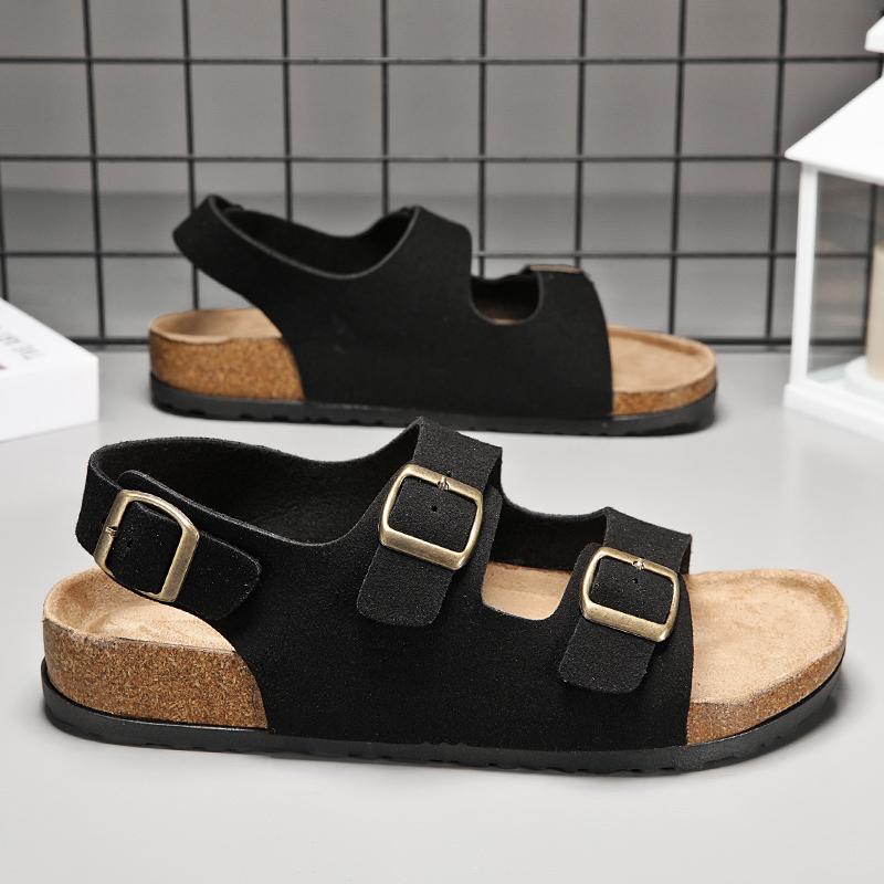 2024 Summer New Simple Men's Sandals High Quality Brand Men's Beach Shoes Hollow Soft Sole Daily Casual Shoes Free Delivery