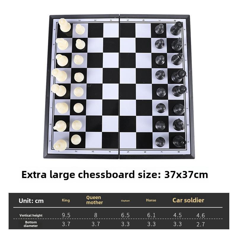 Foldable Magnetic Chess Set: Compact Chessboard for Children's Parent-Child Entertainment and Puzzle Fun