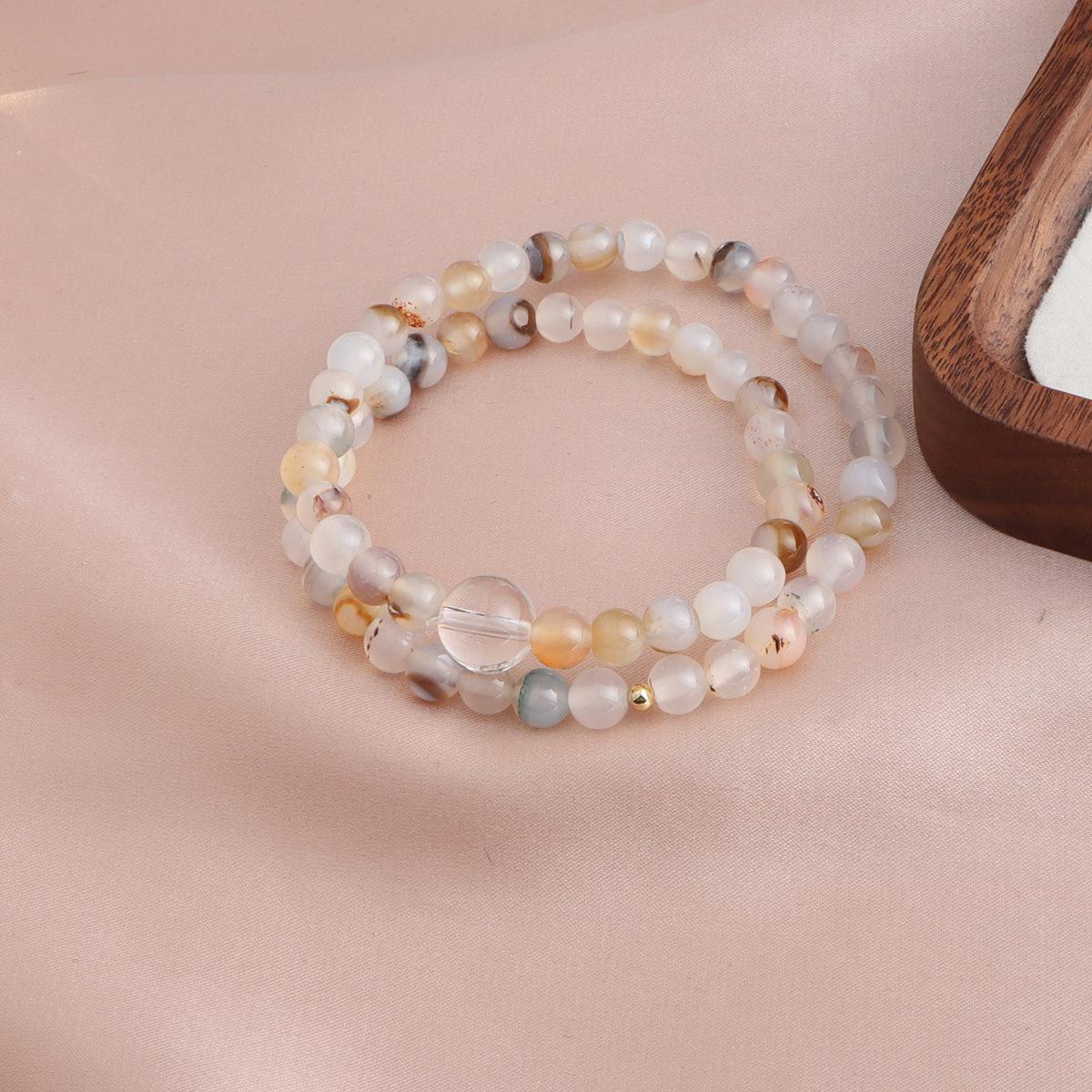 Браслет Белый мраморный хрустальный браслет, золотой шелковый жадеитовый белый хрустальный браслет, фиолетовый жадеитовый белый хрустальный браслет.