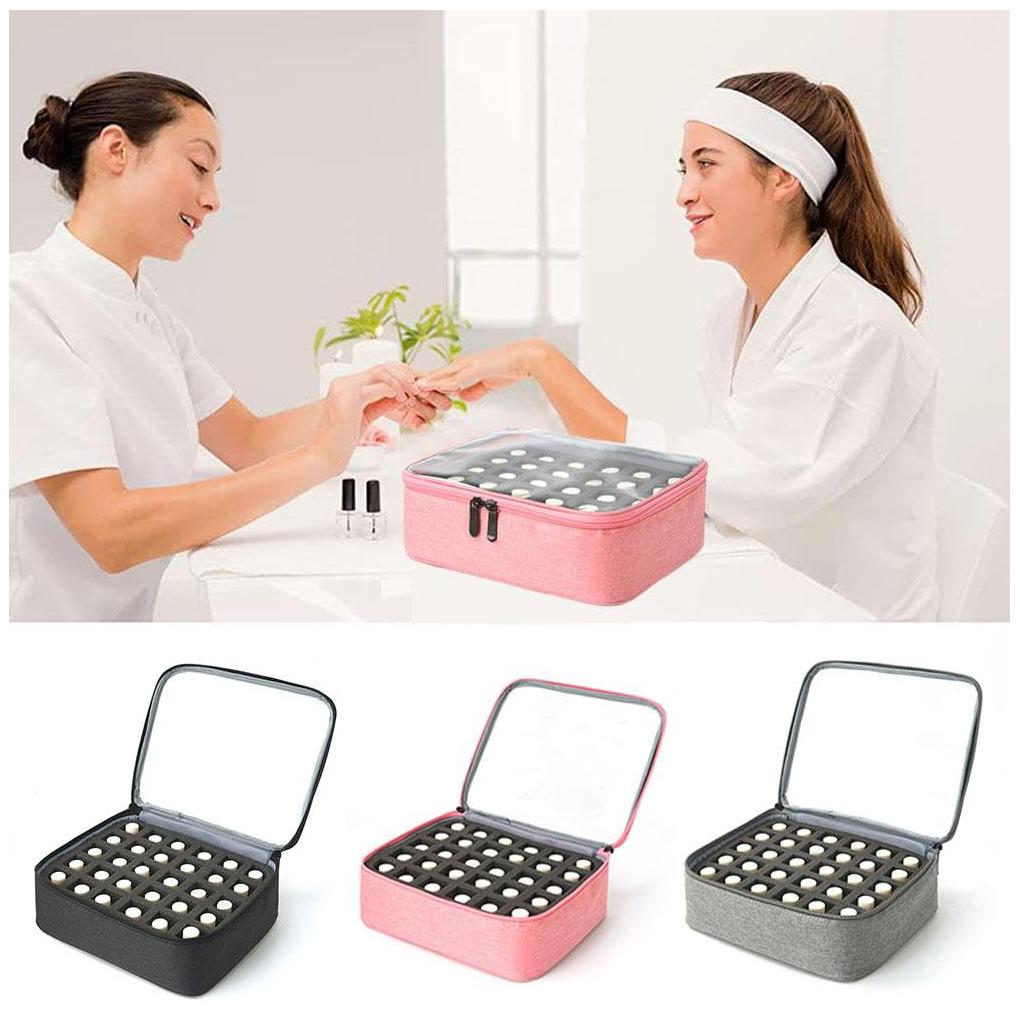 Nail Polish Organiser Case Portable Makeup Bag Travel Storage For Manicurist Nail Polish Storage Box
