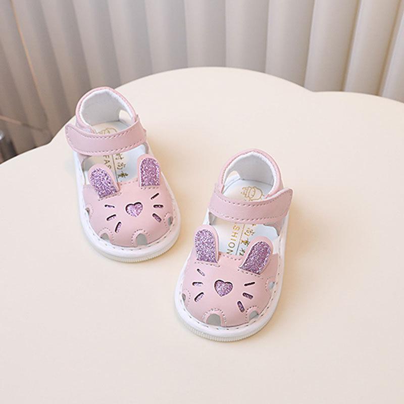 Sommer Baby Mädchen Kleinkind Schuhe mit Cartoon Design und Klettverschluss für Neugeborene und Säuglinge