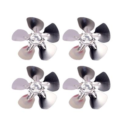 Set of 4 Aluminum Cooling Fan Blades for Refrigerator Motor 150mm 200mm 250mm Diameter Replacement Cold Storage