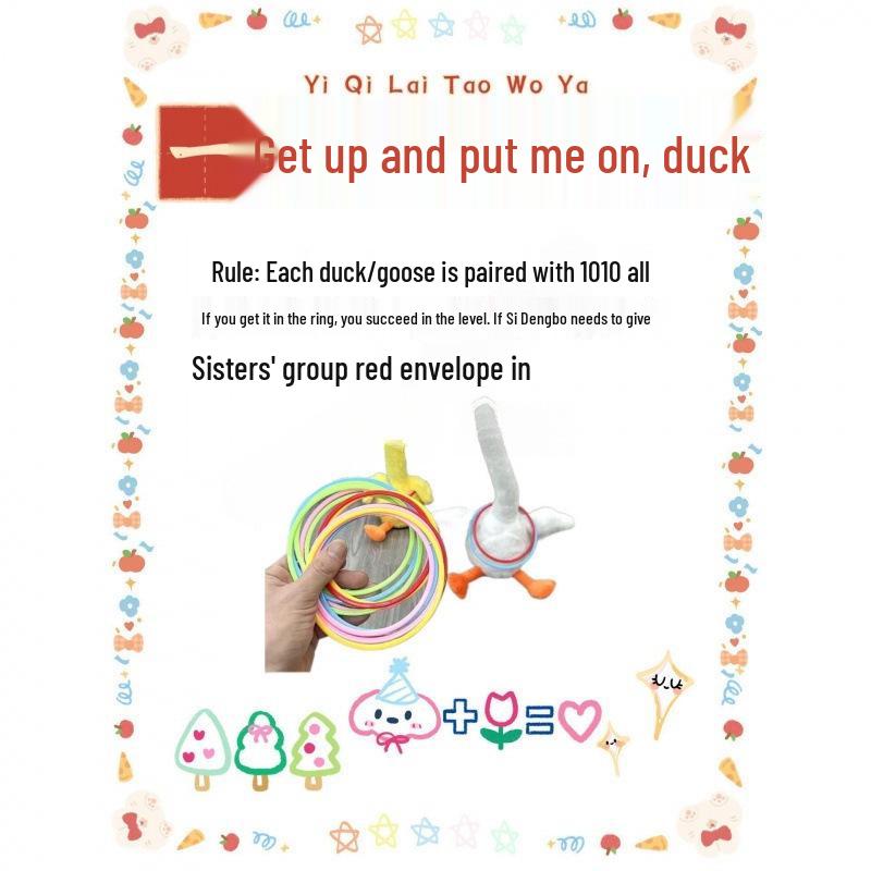 Wedding Prank Set: Goose & Duck Themed Games for Bride's Door Breakthrough & Photos