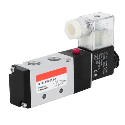 2 Konumlu 5 Yollu Alüminyum Alaşımlı Pnömatik Solenoid Valf Pnömatik Borulama Ekipmanı (220V)