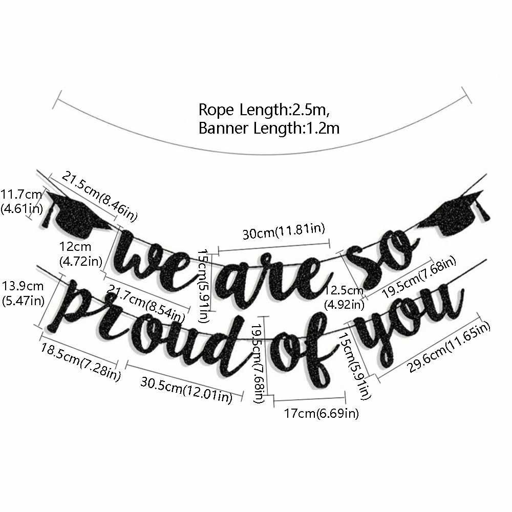 Reusable Graduation Party Banner Glitter Decor Graduation Hanging Banner  Photo Background