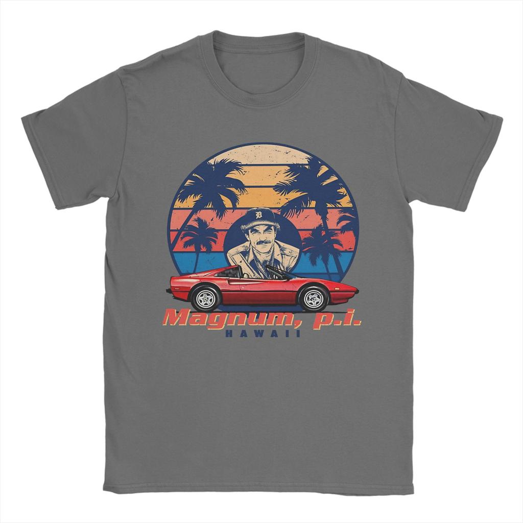Unique Magnum PI TShirt for Unisex Round Neck Pure Cotton T Shirt Short Sleeve Tee Shirt Big Size Clothing
