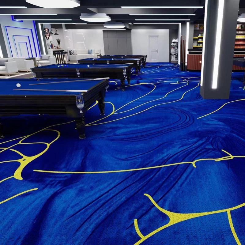 Billiard & Table Tennis Room Carpet - Full Coverage, Wear-Resistant, Flame Retardant, Soundproof