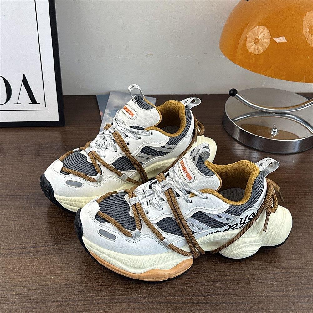 

Korean version of thick-soled heightening trend fashionable men and women old dad shoes ins street shooting niche casual breathable sports shoes 44