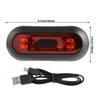 USB Rechargeable Motorcycle Helmet Strobe Light Safety Taillight Signal Lamp for Bike And Bicycle Riding