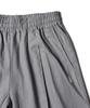 GAKKAI UNIONS Linen Single-Pleat Wide Elastic Waist Pants Gray