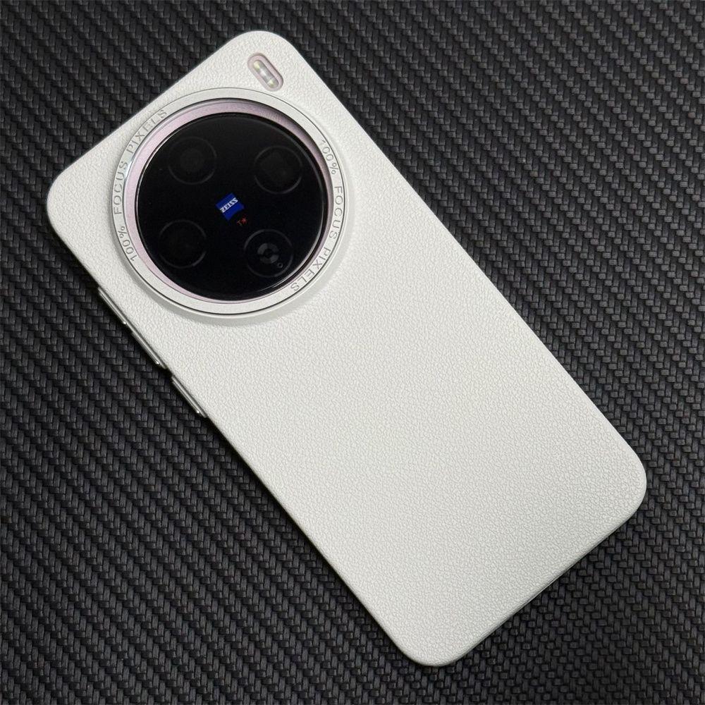 Phone Cases Vivo,Lychee Grain PC Hard Cover, Ultra-thin with Metal Lens Frame vivo X200