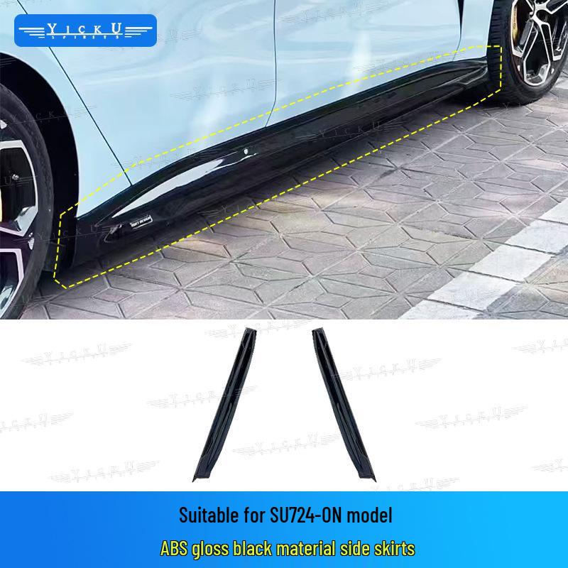 BSKT Sports Body Kit SU7: Front Lip, Rear Lip, Side Skirts, Spoiler - Black Warrior Exterior Parts.