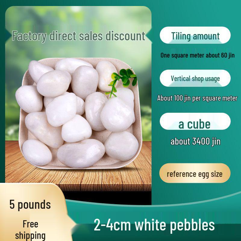 Courtyard Five-Color Pebble Paving: Natural Small Stones for Garden Landscaping