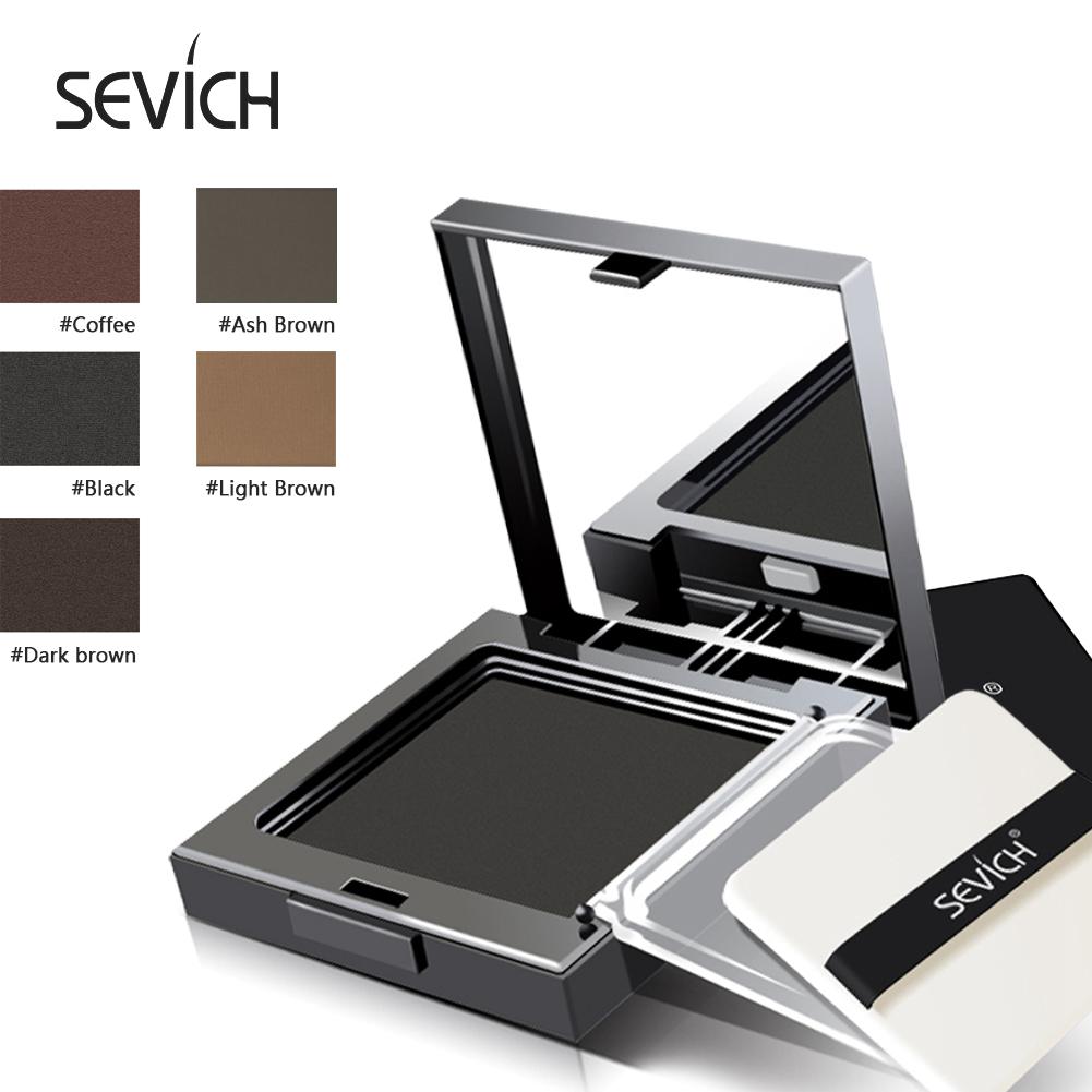 SEVICH Poudre capillaire magique duveteuse 12 g pour ligne de cheveux, ombre à paupières, anti-cernes, couverture des racines, couverture grise, unisexe, instantanément, noir/brun foncé/café