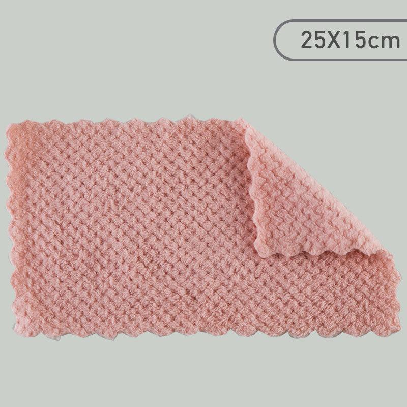 

Маленькие салфетки для посуды из кораллового вельвета, салфетки для посуды из микрофибры цвета тикового дерева, кухонные полотенца, чистящие салфетки 15*25-1pc светло-розовый