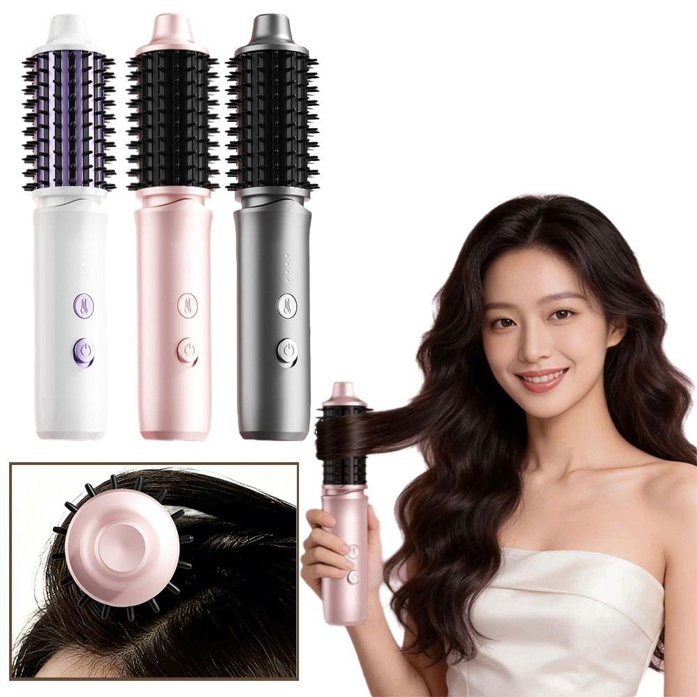Cordless Portable Straightening Comb Negative Ion Flat Hair Iron Electric Hair Curler Travel Use