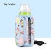USB Heated Insulated Baby Bottle Warmer & Protective Sleeve for Outdoor and Car Use