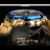 WINNER New Top Men's Watch Automatic Mechanical Strap Calendar Water Ghost Series Watch Silver Stainless Steel Waterproof Luminous