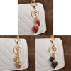 Fashion Strawberry Strawberry Keychain Alloy Car Keyring For Womens Bags Accessories