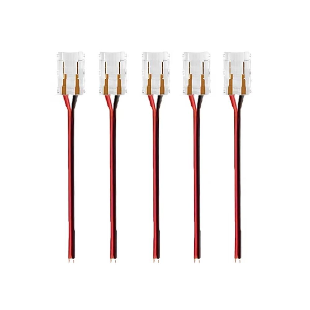 5Pcs/Set 2/3 Pin COB LED Wire Connector 8/10mm LED Strip Connectors  FCOB RGB CCT LED Strip Lights