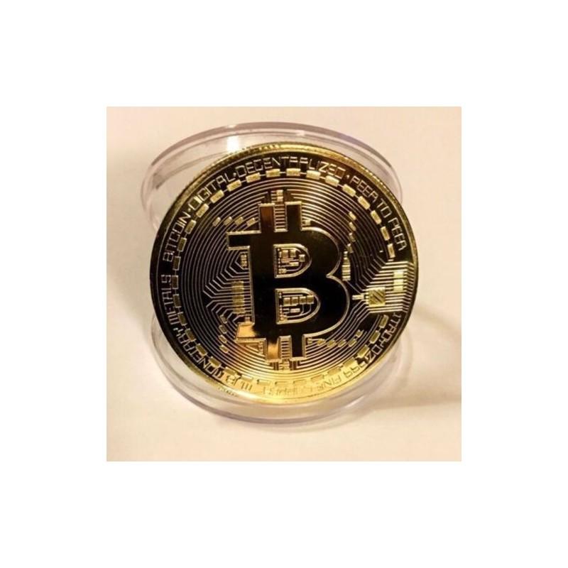 Bitcoin Promotional Commemorative Coin With Metal Material And Acrylic Display Box For Business Gifting
