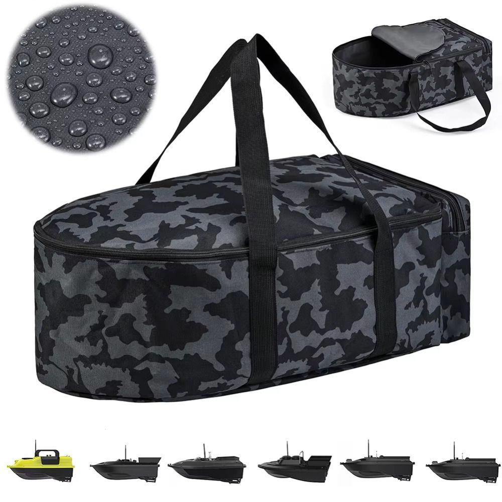 Camouflage Fishing Boat Storage Bag 1000D Oxford Cloth Bait Boat Handbag  Tackle Bag