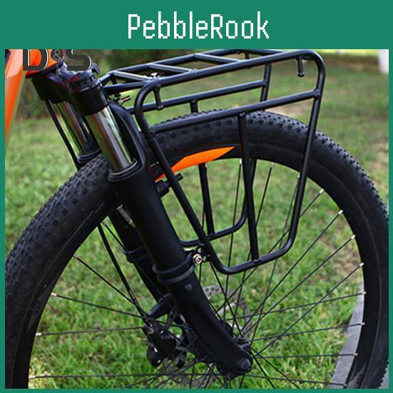 Bike Cargo Rack Fork Front Luggage Carrier Rack Heavy Duty Steel Universal Mountain Road Bicycle Pannier Rack Cycling Accessories
