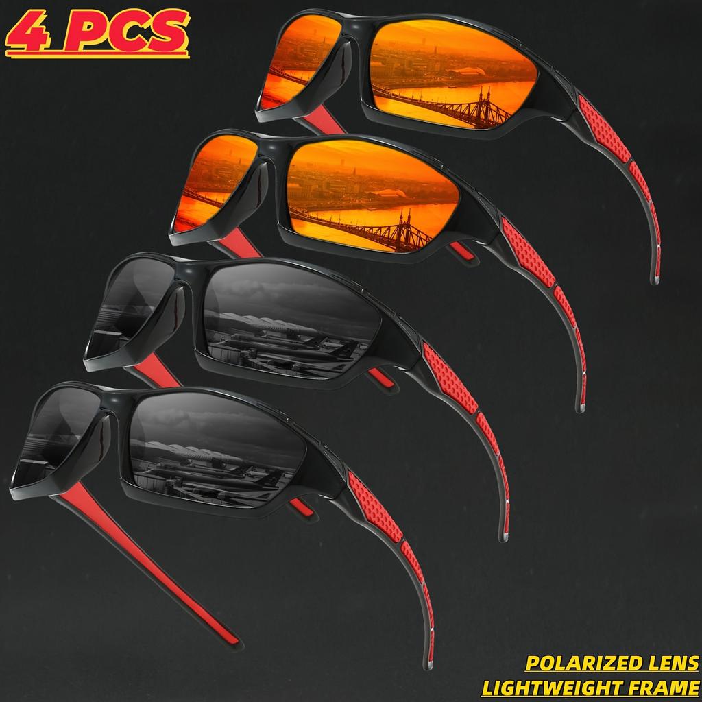 4pcs Fashion UV400 Safety Goggles Cycling Glasses Men Women Bike Sunglasses Bicycle MTB Eyewear Outdoor Sport Eyeglasses