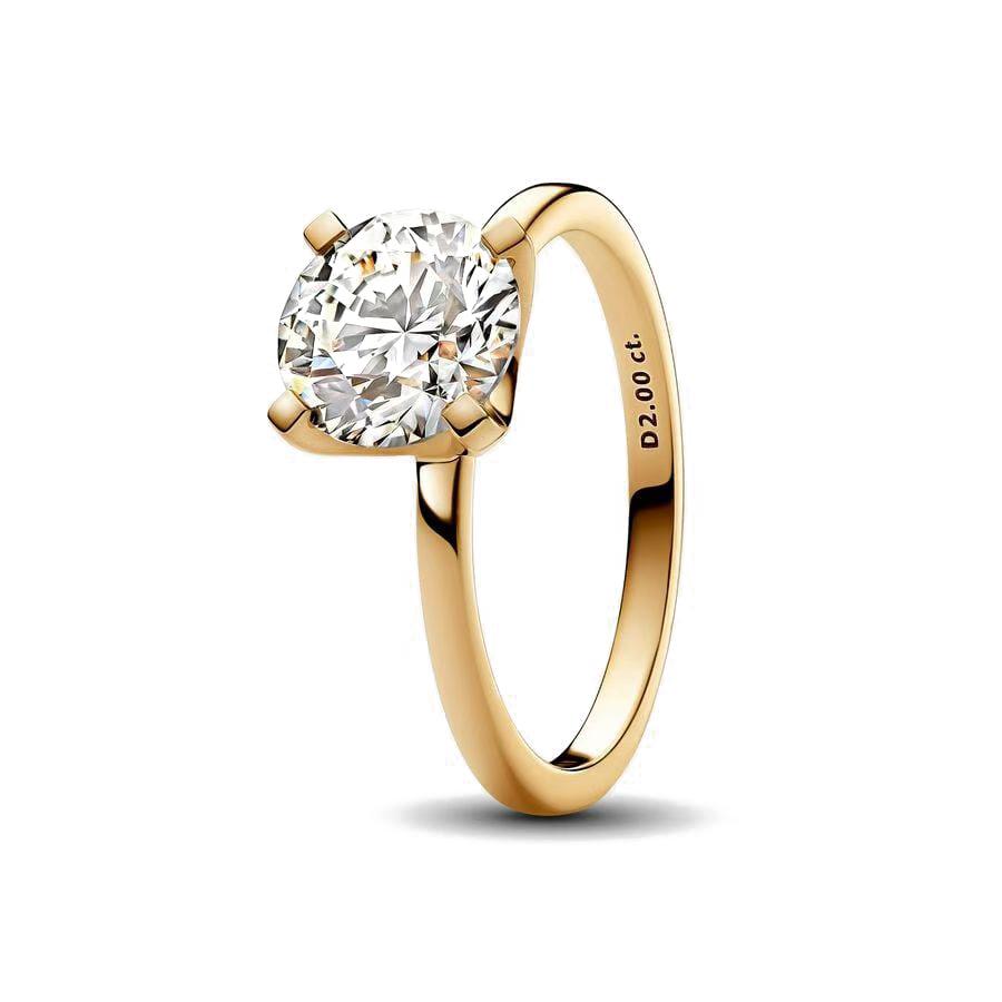 New 925 Silver Rings 18K Gold Plated Water Drop Shaped Square Heart Zircon Ring For Women Original Silver 925 Ring Jewelry Gift 6