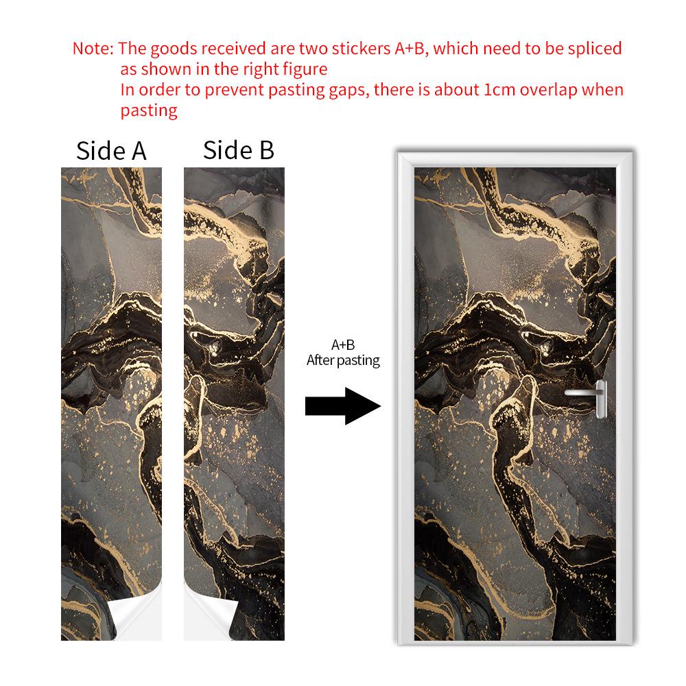 Cross-Border Self-Adhesive Removable Door & Wall Sticker for Rental Room Renovation.