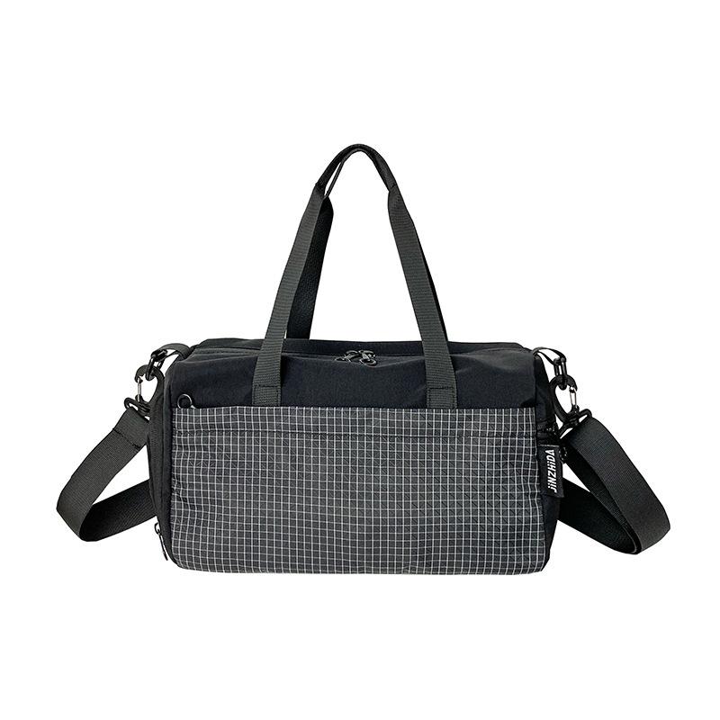 Color matching travel bag Men's fashion student large-capacity sports fitness bag Short trip Women's shoulder messenger bag