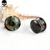 Casvort 2PCS New Glass Ear Body Jewelry Earrings Expanders Piercing Plugs Strechers Ear Gauges Gift For Women Men Gift