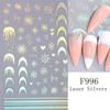 Laser Snowflake Christmas Laser Nail Stickers Christmas Nail Decorations  Christmas Party