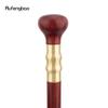 Red Round Wooden Single Joint Walking Stick Decorative Cospaly Party Wood Walking Cane Halloween Mace Wand Crosier 87cm