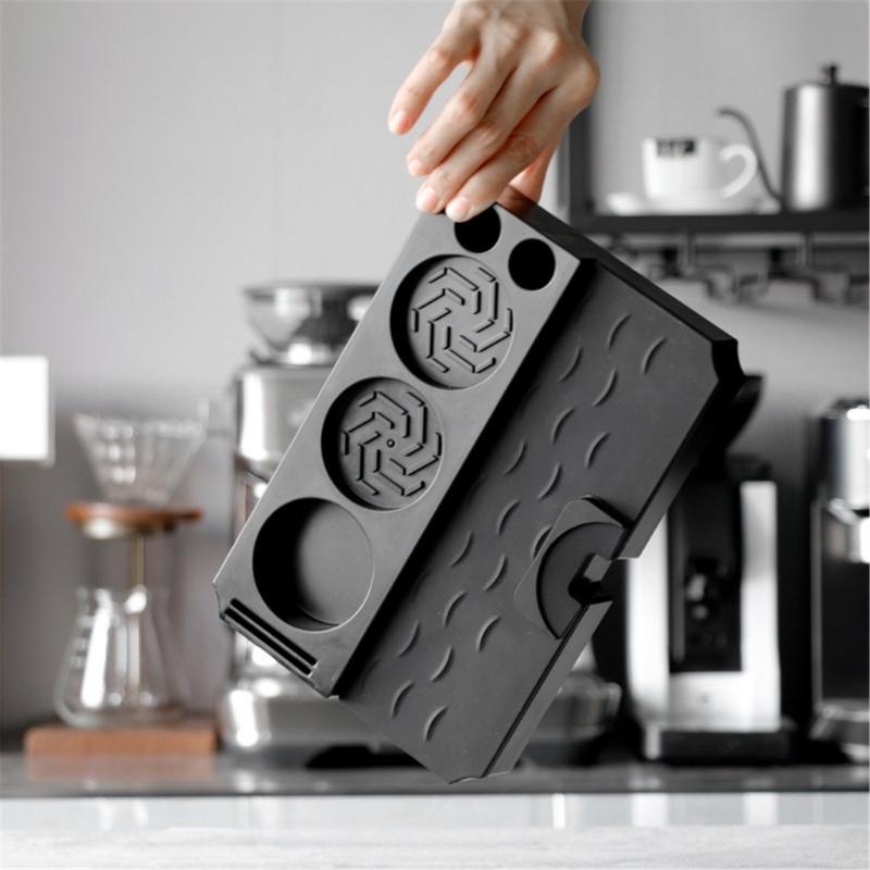 Coffee Tamper Station Plastic Coffee Tool Holder Coffee Tamper Station ABS Texture Present for Coffee Enthusiasts